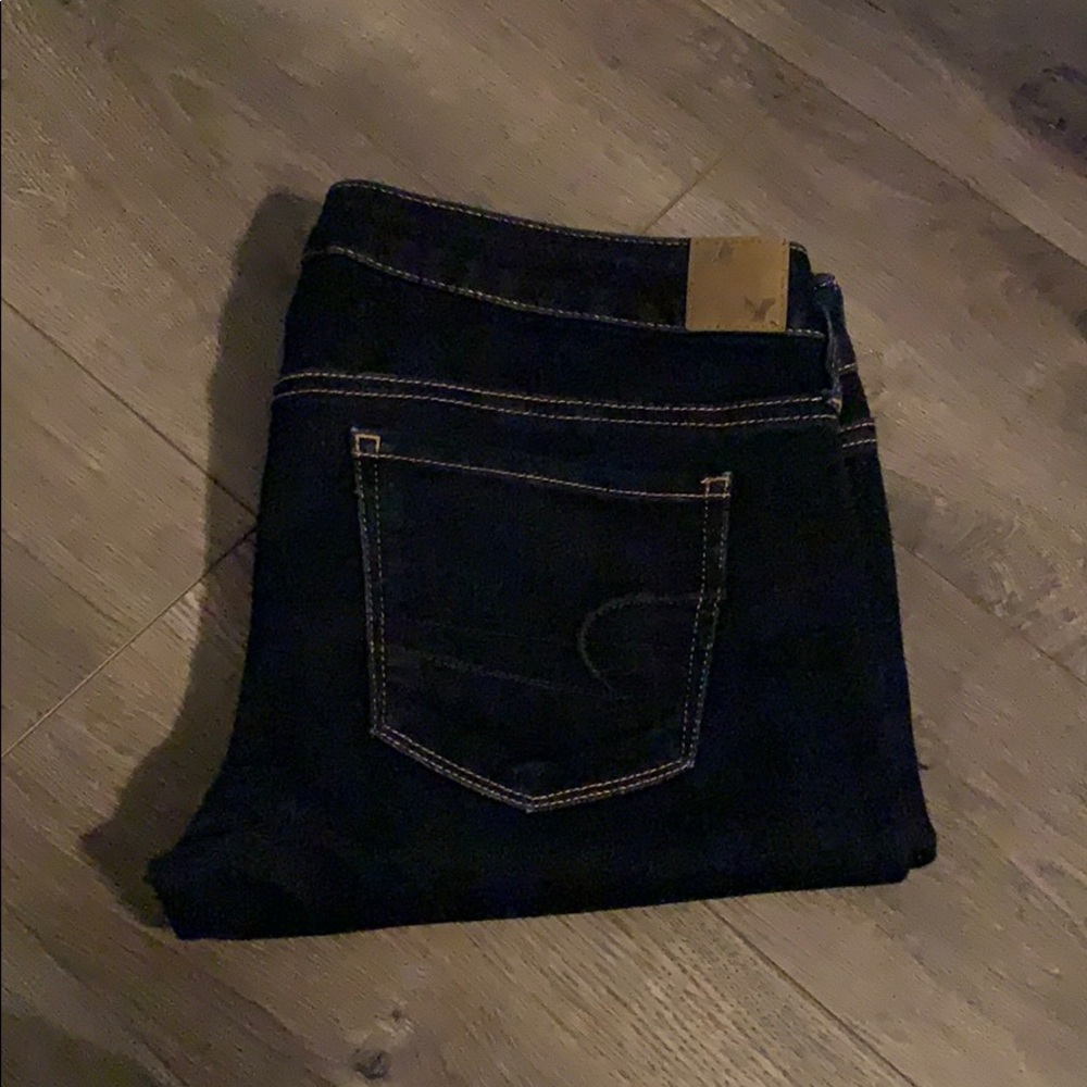 American Eagle AE dark wash jeans 8 R skinny